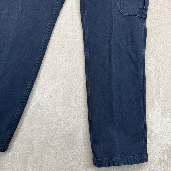 Duluth Trading Co Pants Womens 12 Curvessetter Waistband Navy Blue Cargo Trouser - Picture 2 of 15